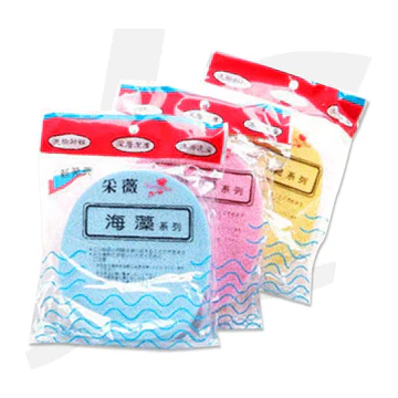 pack of 12 Facial Sponge Scrub puff (Random Color)