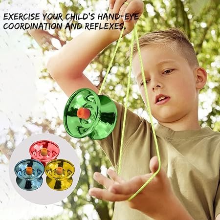 High Gloss Metal YoYo Spinner Toy for kids (Random color)