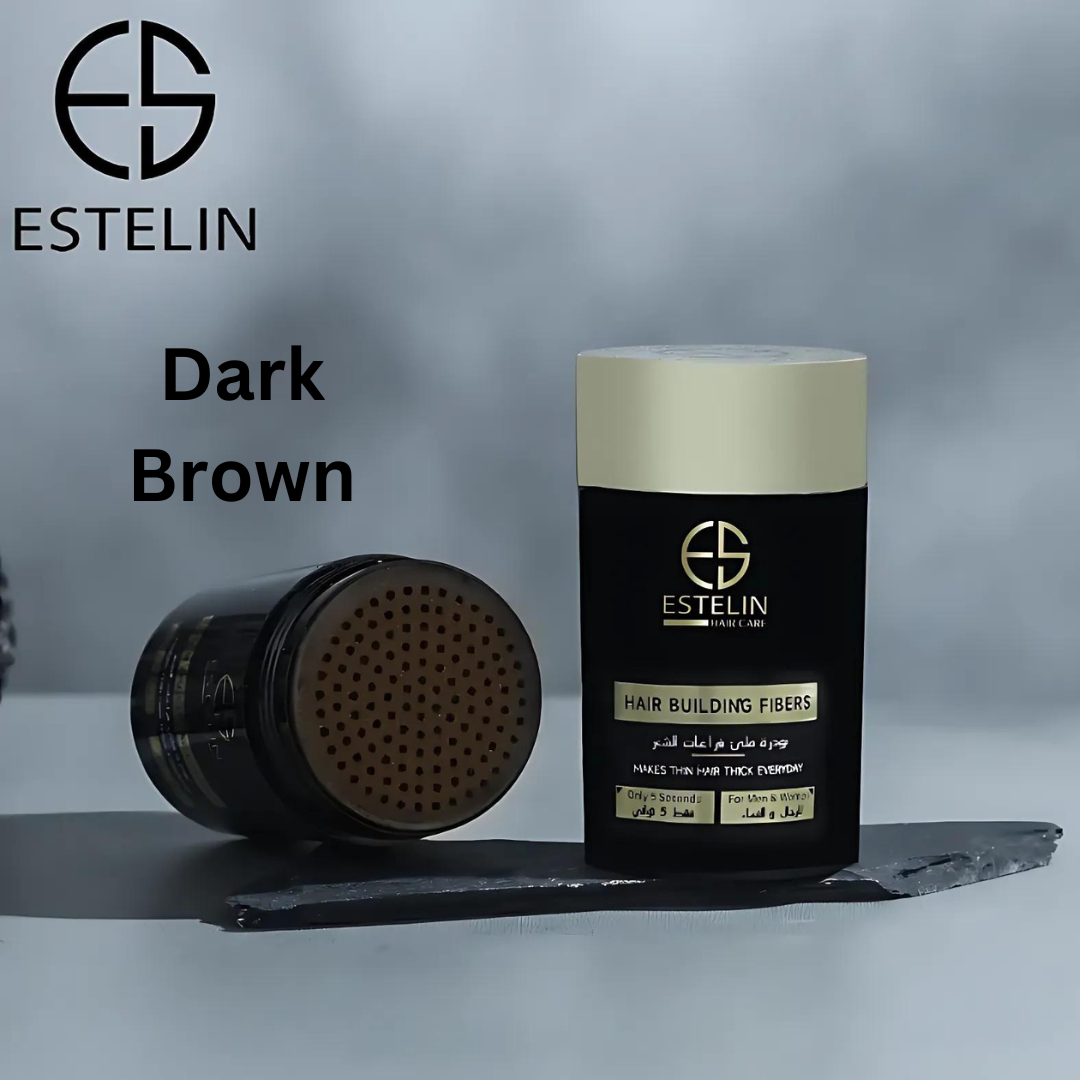 ESTELIN Hair building fibers | Hair enhancement powder Dark Brown - 22g