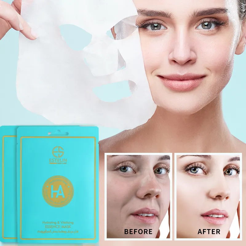 ESTELIN Hyaluronic acid hydrating & vitalizing essence mask - 10pcs/box