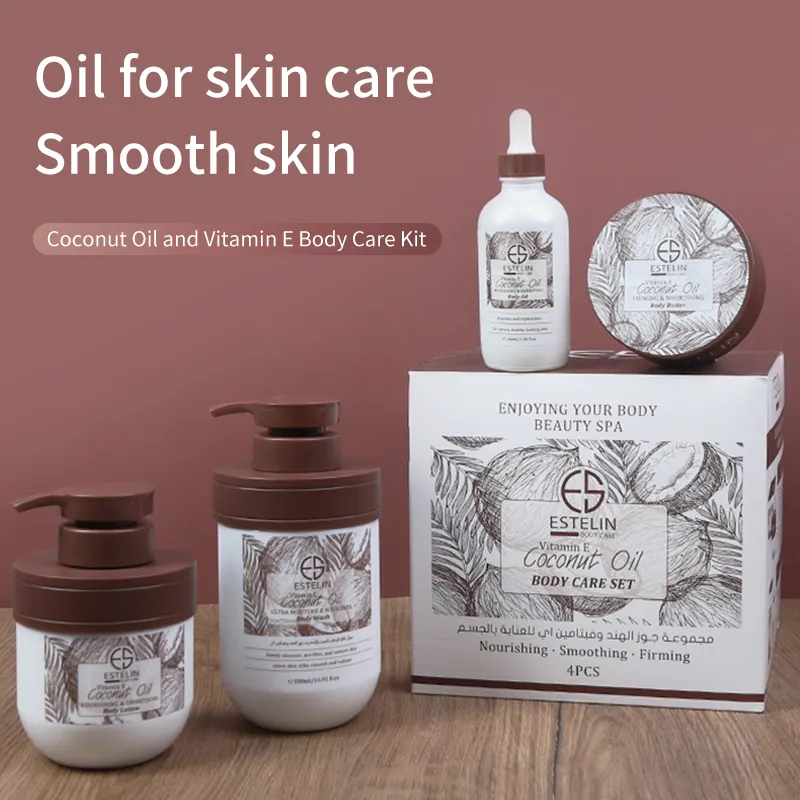 ESTELIN Coconut oil & Vitamin E body care set - 4pcs/set