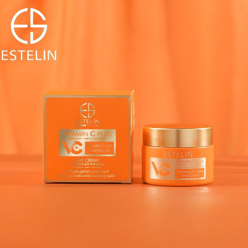 ESTELIN - Vitamin C Plus brighteing & anti-aging day cream | Hyaluronic Acid Niacinamide - 50g
