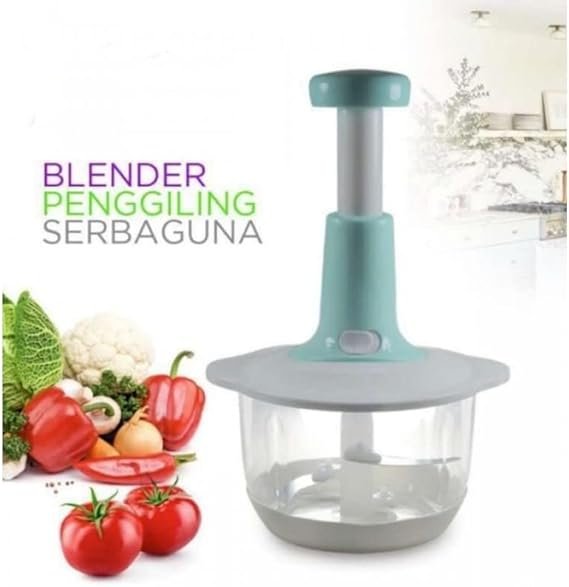 Manual Food Chopper, Multifunctional Vegetable Cutter, Speedy Chopper, Hand Press Manual Speedy Chopper, Multifunctional Vegetable Cutter - 2L