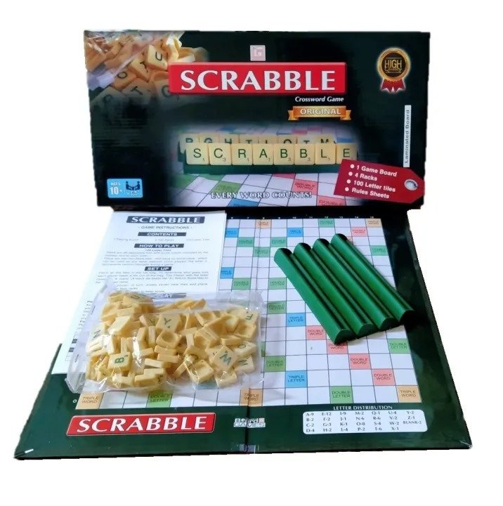 SCRABBLE CROSSWORD BOARD GAME - Ideal for kids and adults