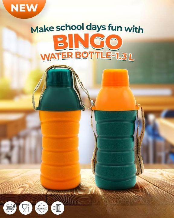 Bingo Water Bottle School Water Bottle For Kids (random color)