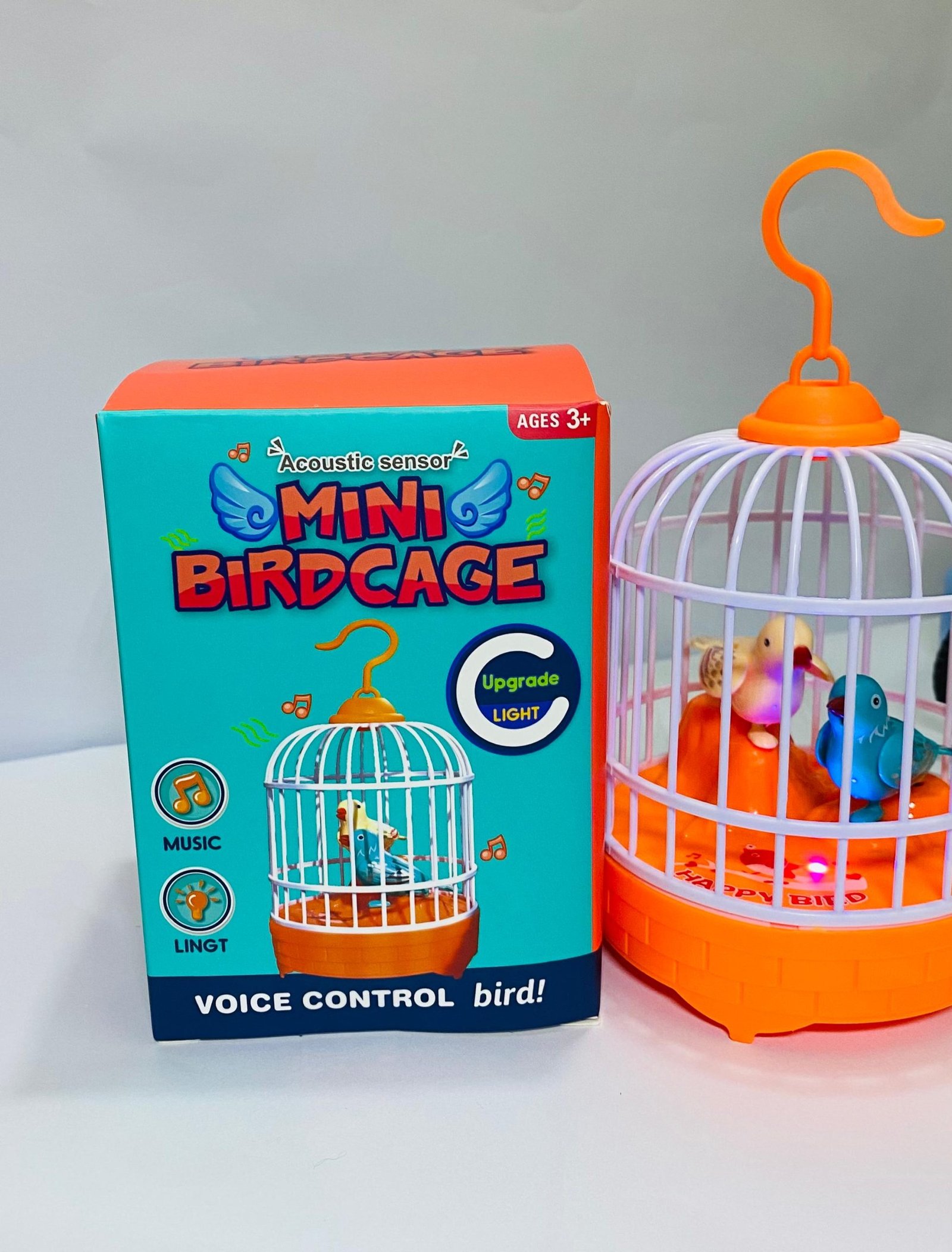 Musical light Bird cage with 2 birds beautiful toy for children's