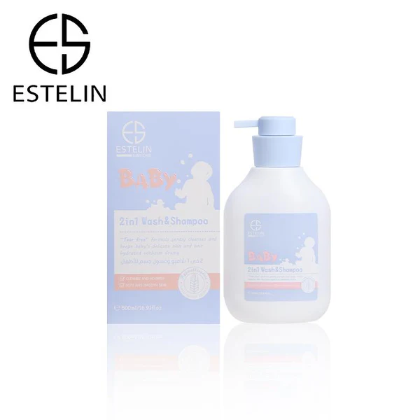 Estelin Baby 2 in 1 Wash And Shampoo for Soft And Smooth Skin - 500ml