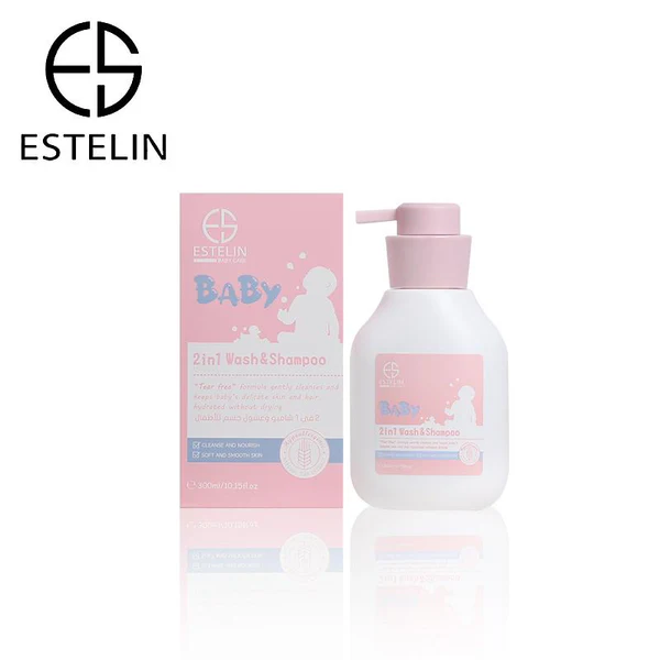 Estelin Baby 2 in 1 Wash And Shampoo for Cleanse And Nourishing - 300ml