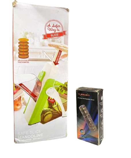 Deal pack of 2 - Mandoline Vegetable slicer, Chopper (Random color) and A8 Mini Shaver Hair Trimmer