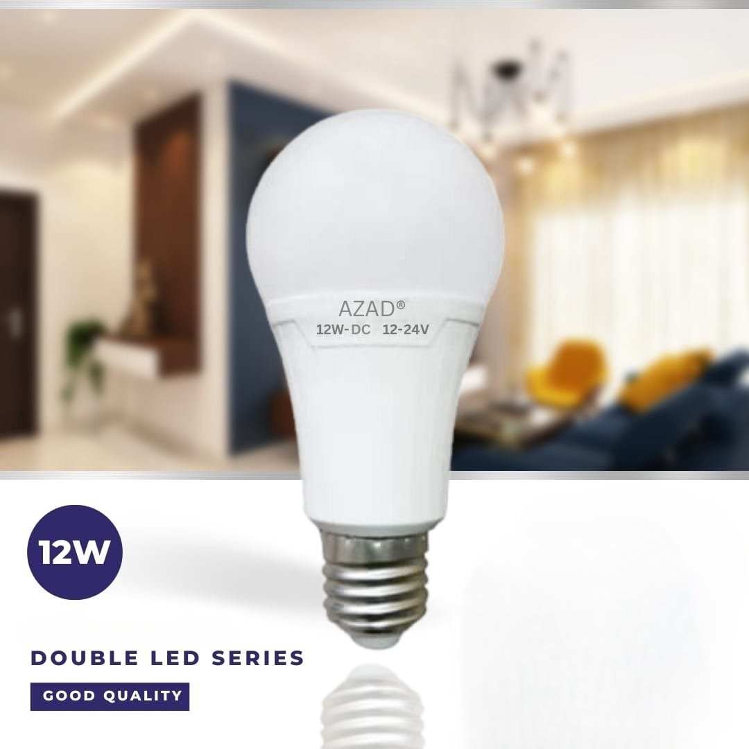 Smart DC Solar Led Bulb (12v se 24 Volt)12Watts (E27)