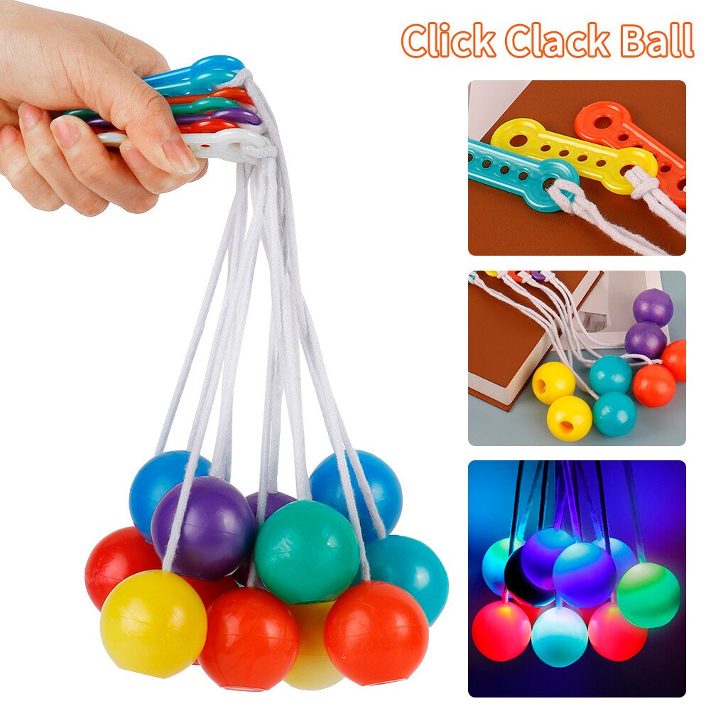 Lato Toy Tok Tok Old School Toy Click Clack Ball Bump Ball Clackers Decompression Ball Pro-clackers Ball