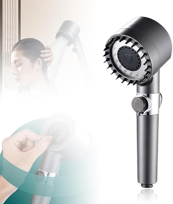 3 Modes Shower Head High Pressure Shower head | Multifunctional Massage Shower, Handheld Shower Head with Filter | Faucet Tap for Bathroom, Bath Home
