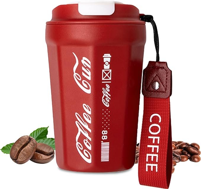 Stainless Steel Thermos Flask Coffee Mugs Hot/Ice Coffee,Tea, (random color)