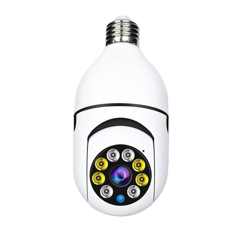 Speed-X Bulb Camera 1080p Wifi 360 Degree Panoramic Night Vision Two-Way Audio Motion Detection