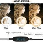 26cm-led-ring-light-with-mobile-holder-7ft-tripod-stand-3-light-colors-dimmable-usb-selfie-ring-light-for-videography-and-photography – 1