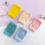 02-pcs-pair-soft-protective-baby-knee-pads-cushioned-support-for-crawling-infants-active-toddlers-random-color – 1