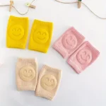 02-pcs-pair-soft-protective-baby-knee-pads-cushioned-support-for-crawling-infants-active-toddlers-random-color – 1