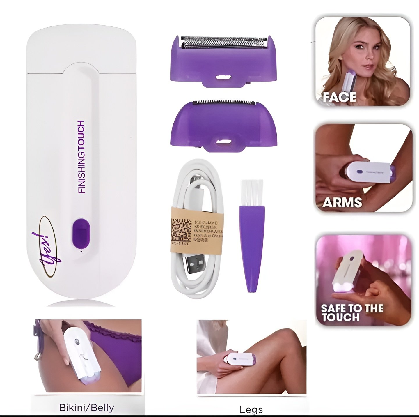 Women’s Electric Hair Remover with Advanced Sensa-Light Technology & Built-in LED Light